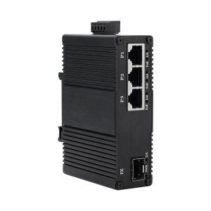EKN0103GI Mini Industrial Gigabit Ethernet Switch, 3-Port RJ45 + 1-Port SFP