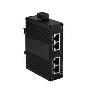 EKPS02A Hardened 2-Port High-Power PoE Injector, 30W per Port, Wide AC/DC Input
