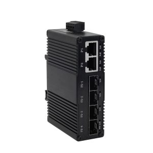 EKN0402GIS Mini Industrial 2-Port Gigabit PoE + 4-Port 1000Base-FX SFP Ethernet Switch