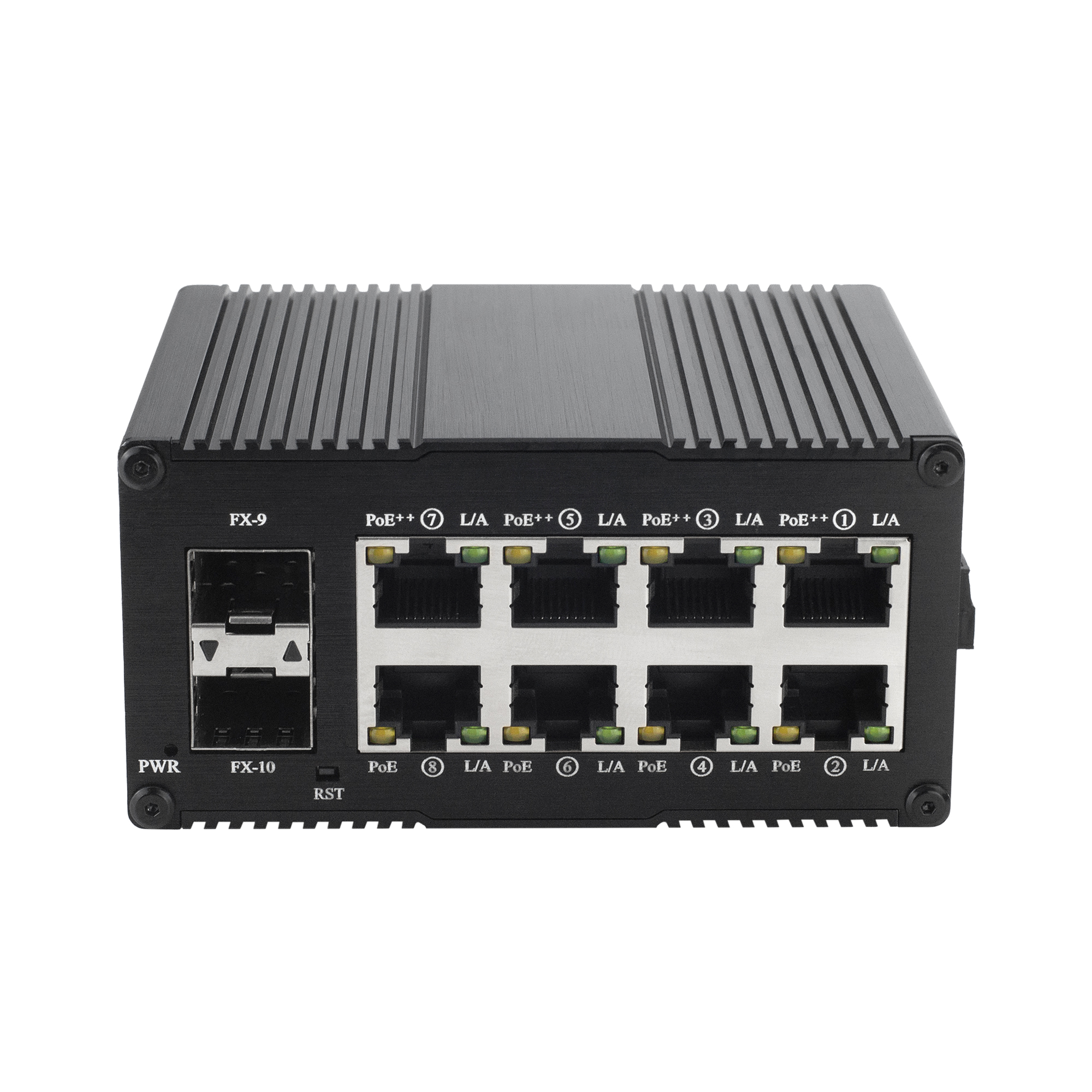 EKN0802GSP Mini Industrial 10-Port Gigabit PoE Fiber Switch, 8×10/100/1000Base-T + 2×1000Base-X SFP - 图片 4